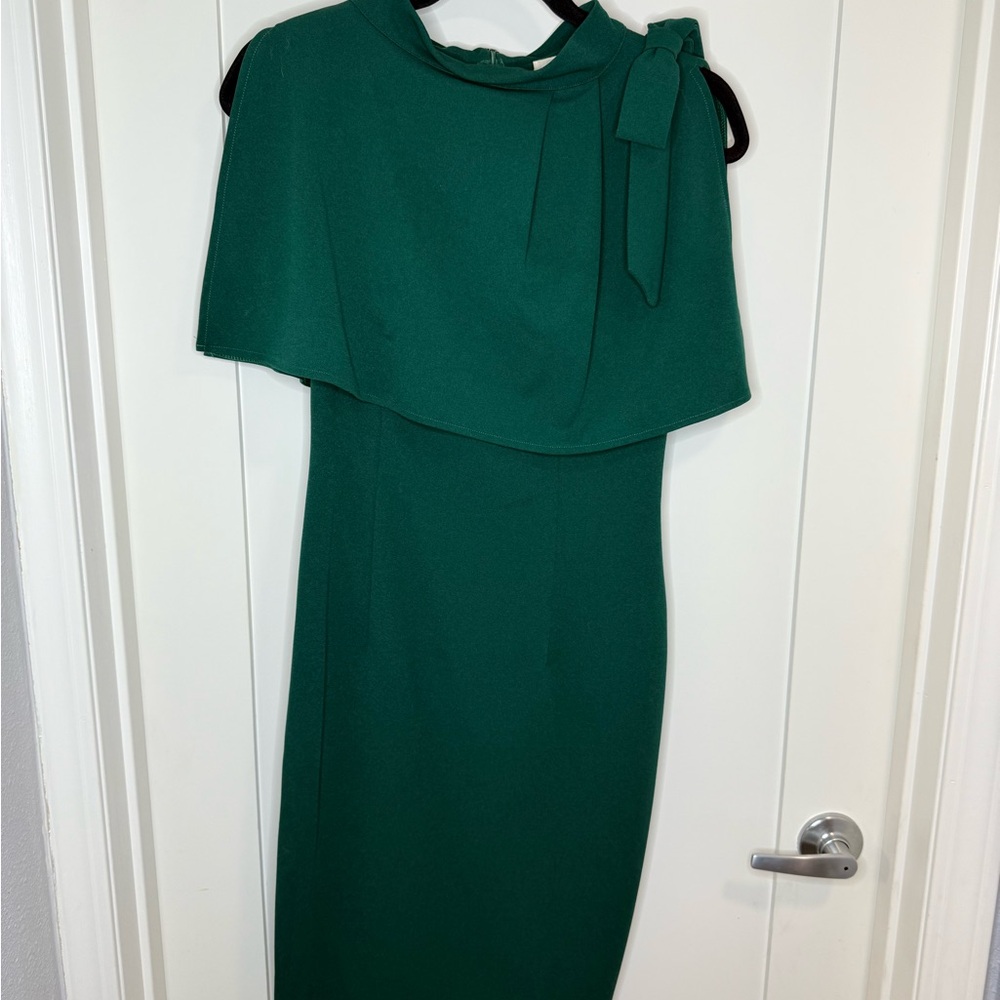 Chic One-Shoulder Green Dress